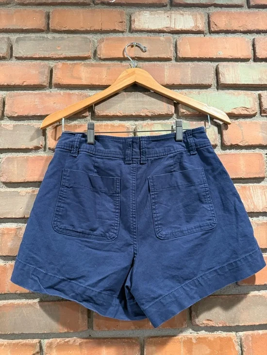 a new day Navy High-Waist Cotton Bermuda Shorts - Picture 2 of 3